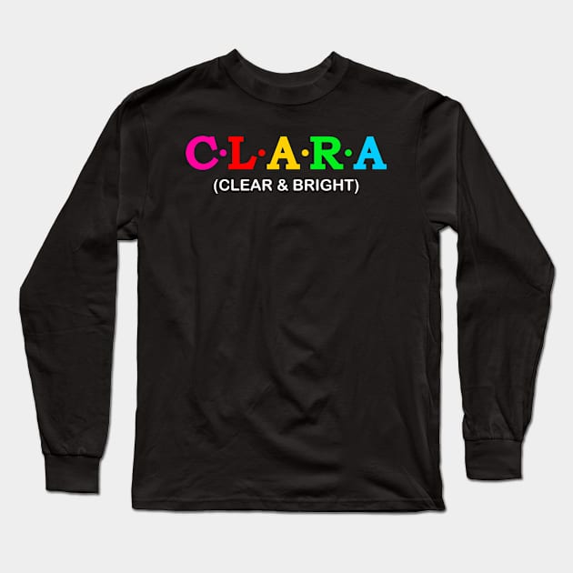 Clara - Clear and bright. Long Sleeve T-Shirt by Koolstudio